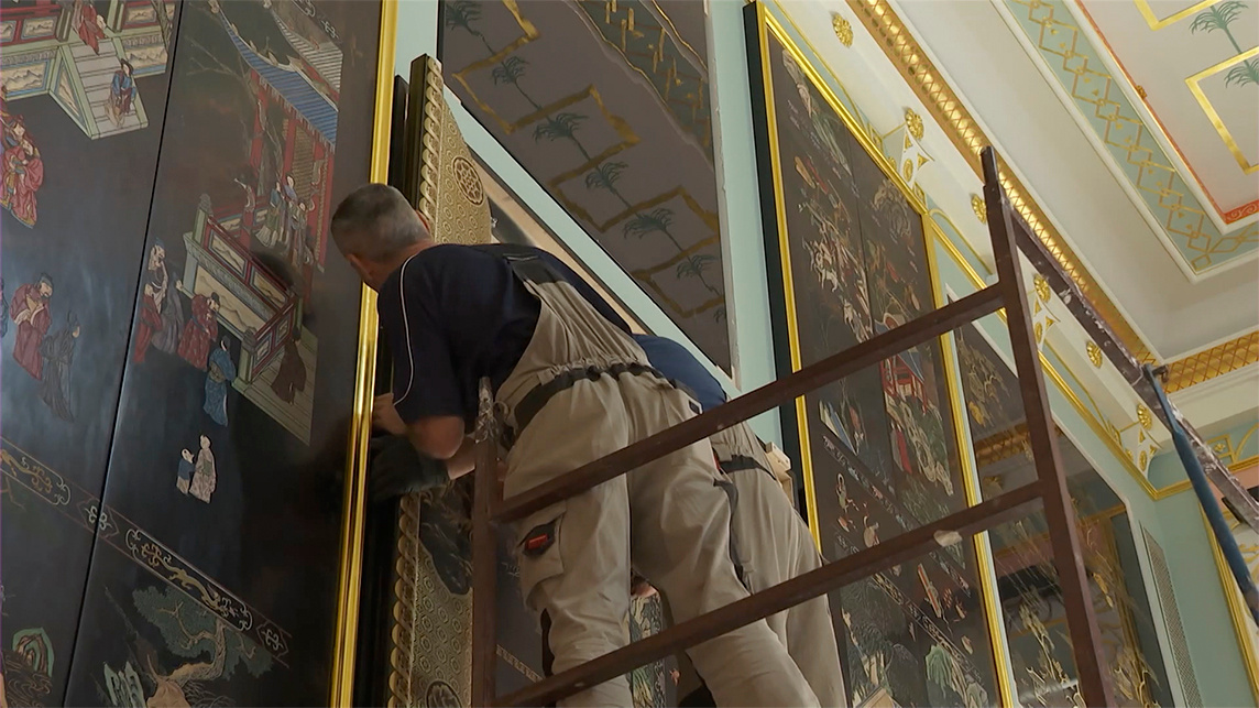 В Санкт-Петербурге завершилась реставрация Китайского зала Екатерининского дворца