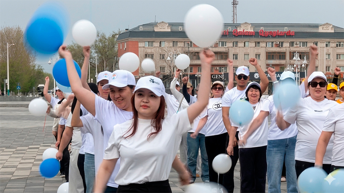 Массовую зарядку провели жители Кызылорды
